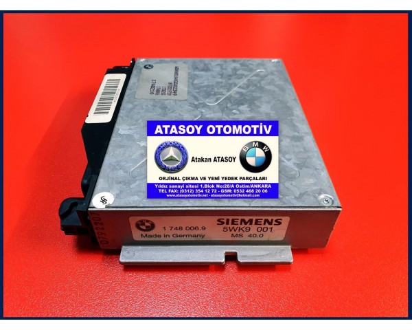 BMW E36 320İ MOTOR BEYNİ MS40.0 1748006.9 1738600.9 17480069 17386009 1748006 1738600 1 748 006 1 738 600 5WK9001 12141748006 12141738600 12141703640 12141748210 12141738283 12141738952 12141738777 12141740326